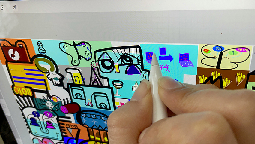 aNa artist remote team building allow world wide persons to create all together remotely a collaborative digital mural